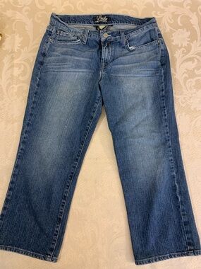 Lucky Brand Women's Crop Jeans in Medium Blue Wash